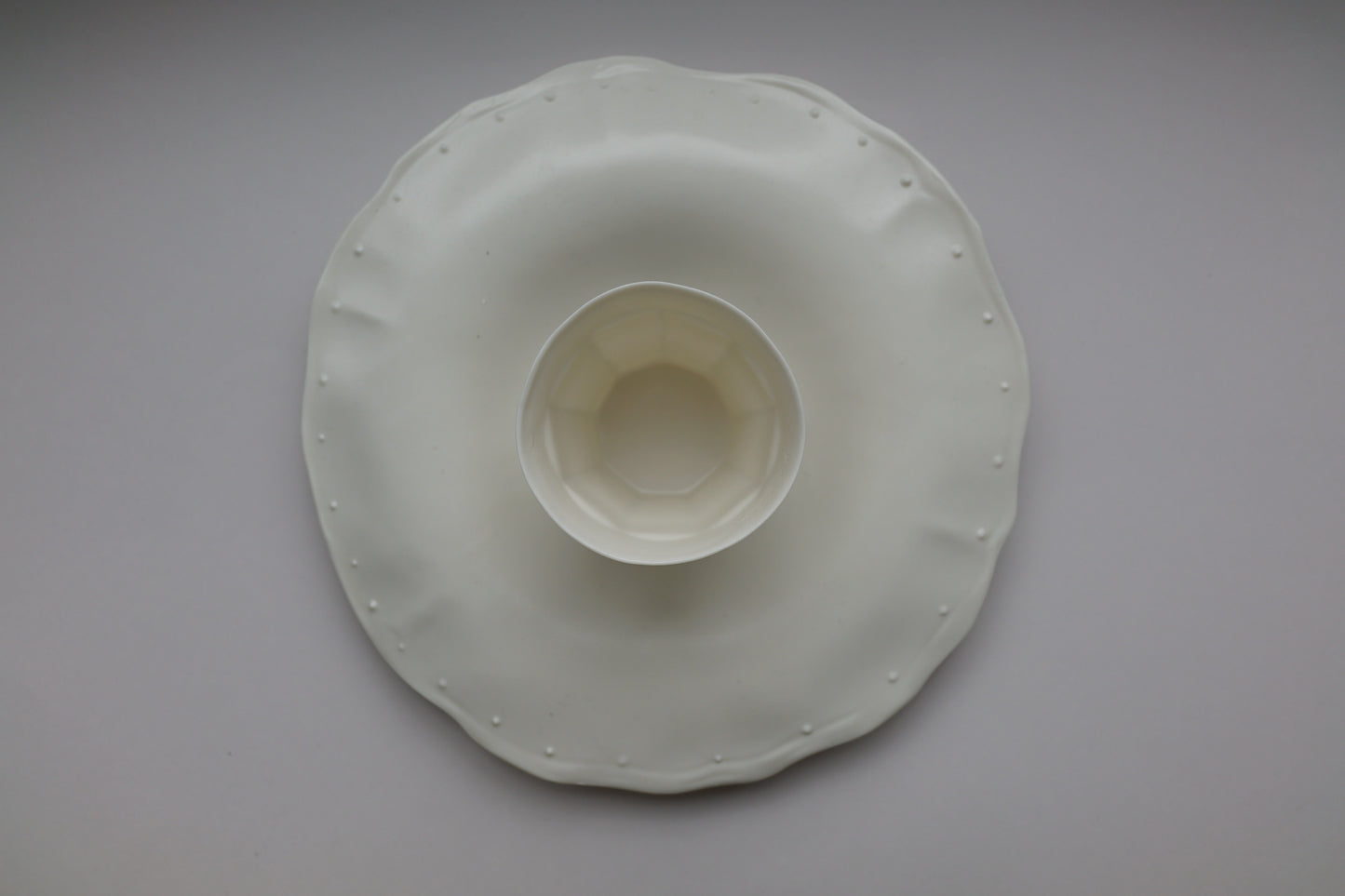 Set 4 – Blue Line Cafeteria Coffee Cup M + Lotus Leaf Plate 套裝4 - 藍線食堂咖啡杯 M+ 荷葉盤