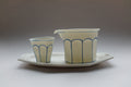 Set 2 – Blue Line Cafeteria Coffee Cup XS + Fairness Cup + Octagonal Plate  套餐 2 – 藍線食堂咖啡杯 XS + 公道杯+八角盤