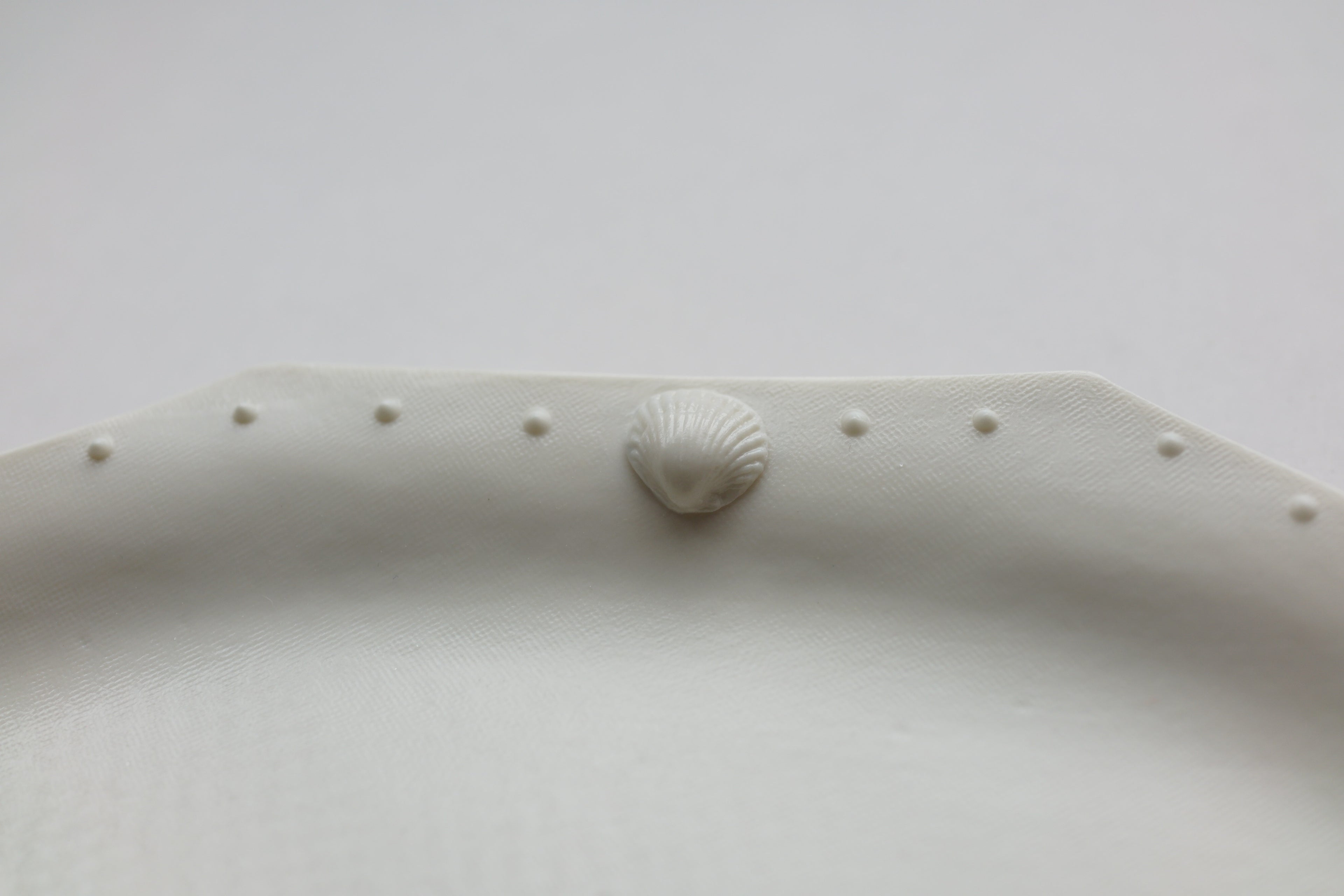 Octagonal Plate (Shell Motif Decoration) - 八角盤（貝殼圖案裝飾）