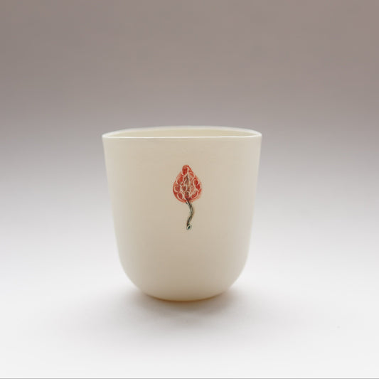 Hand-Painted Cup (Red Leaf) 手繪杯（紅樹葉）