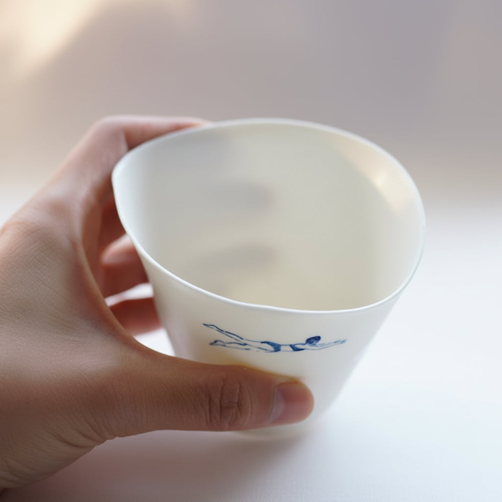 Free 自游 - QIUQIU手繪陶瓷杯限量版 N°1
